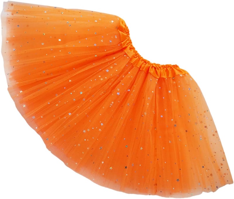 WINROLA Girls Stars Sequins Tutu Skirt Princess Ballet Dance Tutu Dress 3 Layered Halloween Christmas Tutu - Image 3